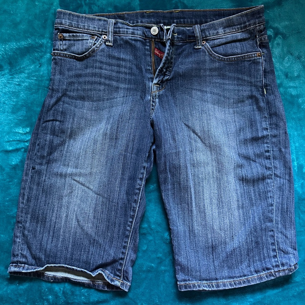 Vintage Lucky Brand Easy Rider Bermuda Jean Shorts 14/32.